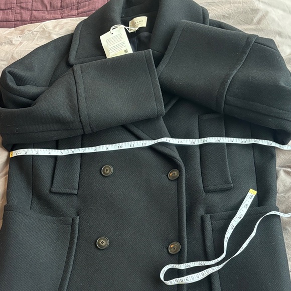 NWT Sézane Sacha Coat in Black Size 38/6 - Picture 7 of 7